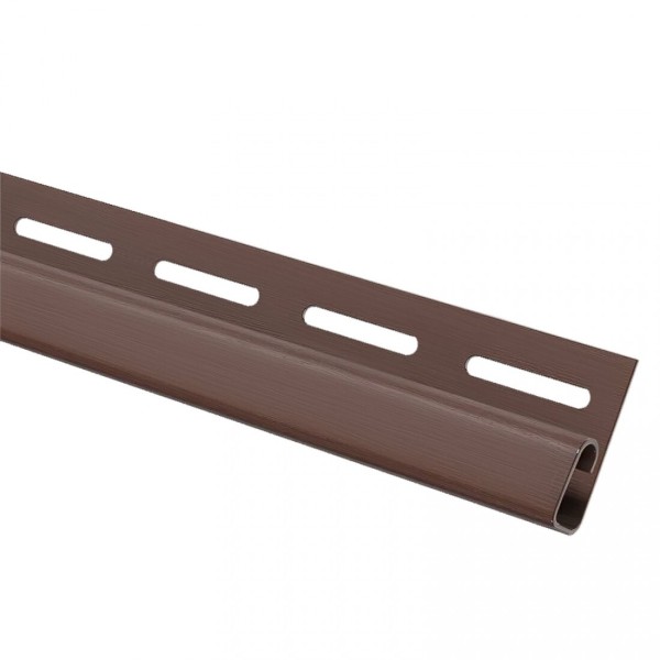 Финишная планка (завершающая полоса) для сайдинга, коричневый купить в Пустошке