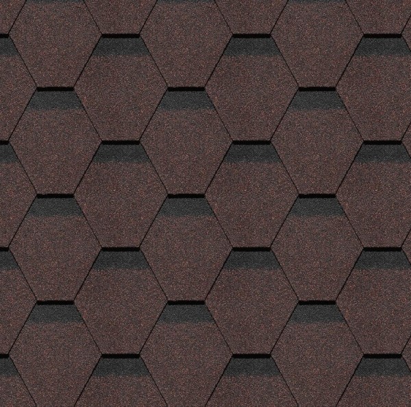 Гибкая черепица Docke, коллекция Шеффилд – Корица купить в Пустошке