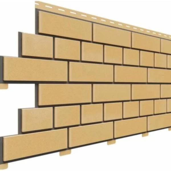 Фасадная панель Доломит Кирпич, Желтый купить в Пустошке