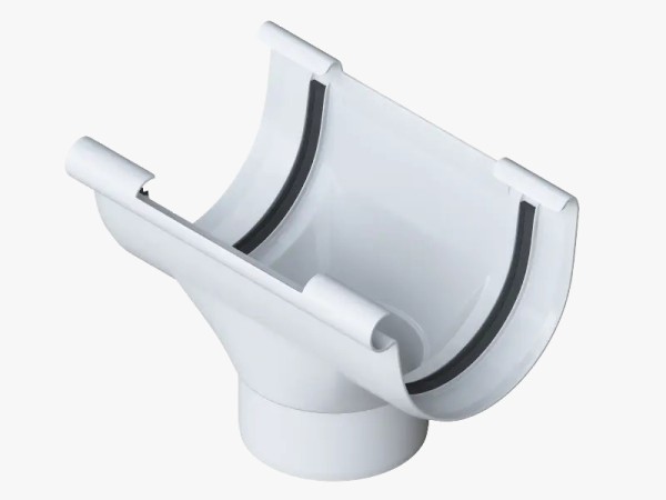 Водосток Альта-Профиль ПВХ – Воронка водосточная (белый) купить в Пустошке