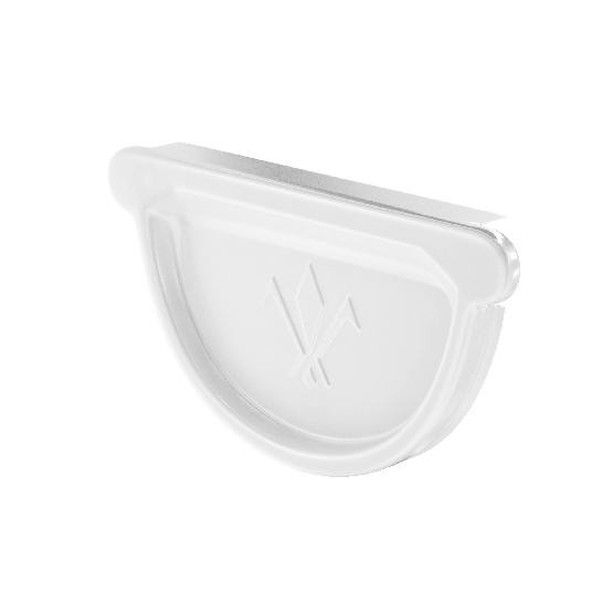 Водосток Aquasistem, система 150x100 - Заглушка универсальная с резиновым уплотнителем RR 20 Мраморно-белый купить в Пустошке