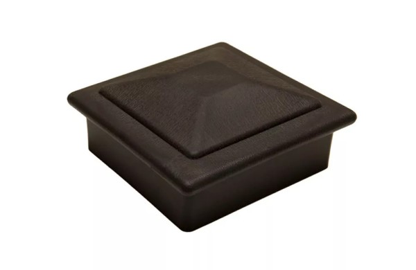 Крышка верхняя фигурная ПВХ для столба Deckart 100х100 Графит купить в Пустошке