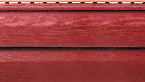 Виниловый сайдинг Канада плюс премиум, красный купить в Пустошке