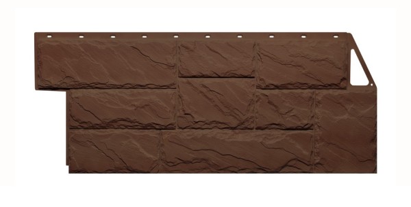 Фасайдинг Серия «Камень крупный» Коричневый купить в Пустошке