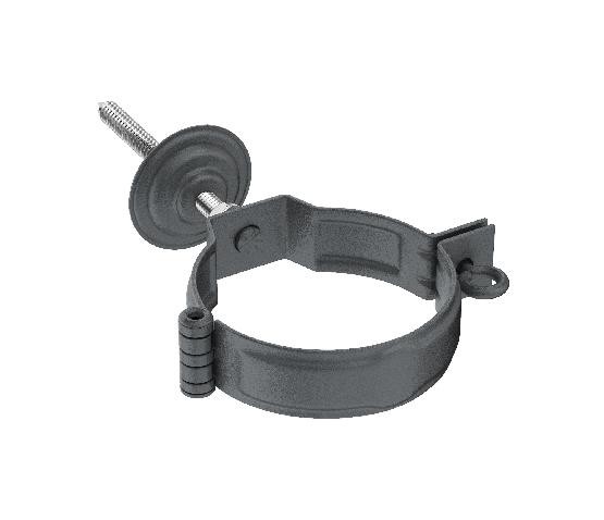 Водосток Aquasistem, Система 125/90 - Декоративный хомут c метизом в сборе RR 23 Маренго matt купить в Пустошке