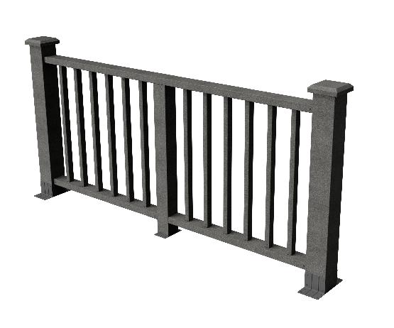 Ограждения декоративное ДПК GRINDERDECO Альма серый базальт купить в Пустошке