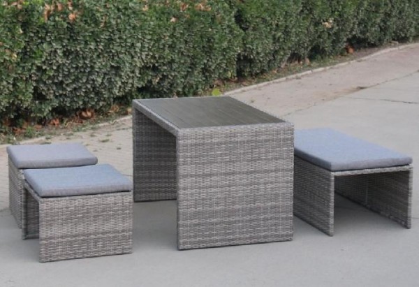 Диван-Трансформер AFINA плетеный из иск. ротанга S330G-W78 Grey купить в Пустошке