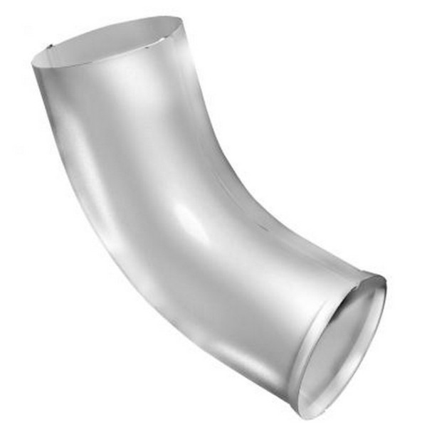 Водосток Grand Line 150x100 – Колено сливное RAL 9003 купить в Пустошке