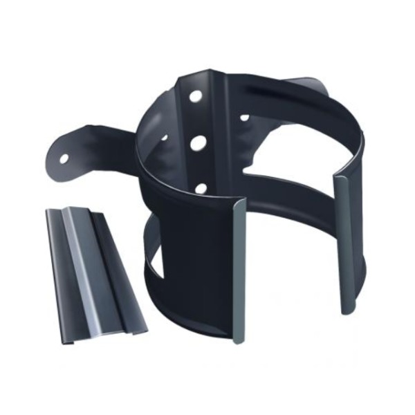 Водосток Grand Line 150x100 – Хомут трубы (на дерево) RAL 7024 купить в Пустошке