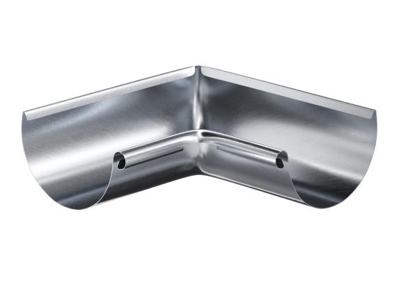 Водосток Aquasistem, Система 150/100 - Угол желоба внутренний оцинковка 90° купить в Пустошке