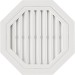 Восьмиугольная фронтонная вентиляционная решётка, Белая купить в Пустошке