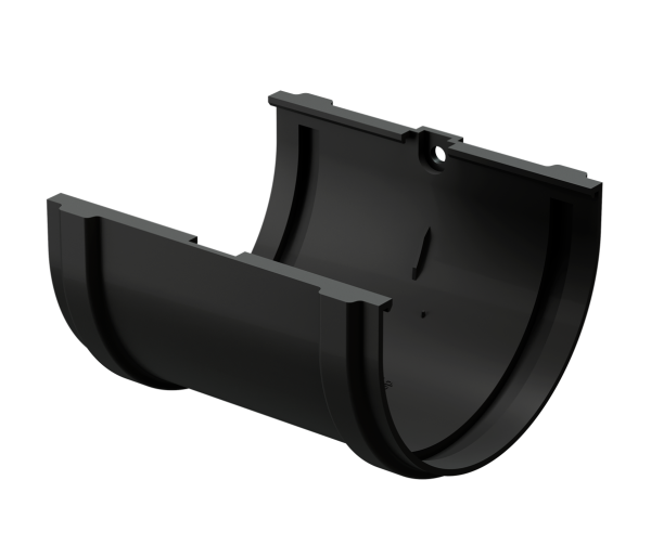 Соединитель желоба Docke Premium ПВХ - Карбон купить в Пустошке