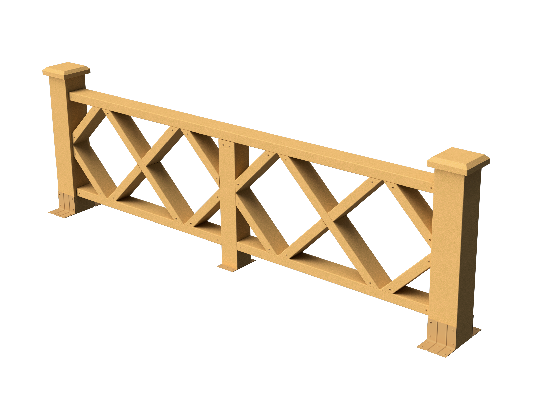 Ограждения декоративное ДПК GRINDERDECO Миллениум песчаник купить в Пустошке