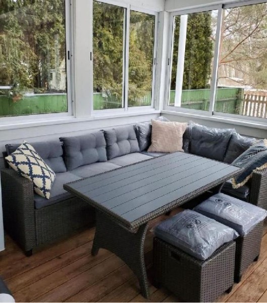 Комплект мебели AFINA плетеной из иск. ротанга AFM-307G-Grey купить в Пустошке