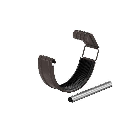 Водосток Aquasistem, система 150/100 - Соединитель желоба в комплекте RR 32 Тёмно-Коричневый купить в Пустошке