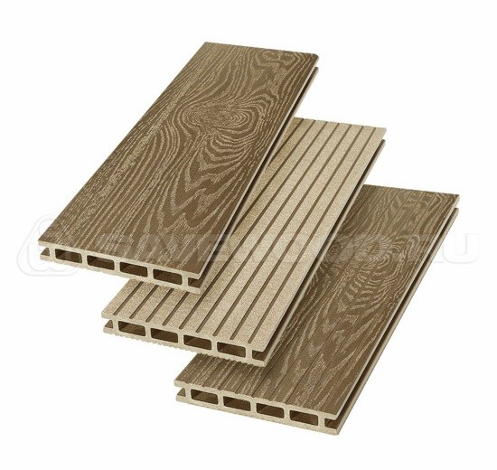 Террасная доска из ДПК SW Carpinus (T) — двухсторонняя тик купить в Пустошке