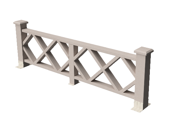 Ограждения декоративное ДПК GRINDERDECO Миллениум выбеленый дуб купить в Пустошке