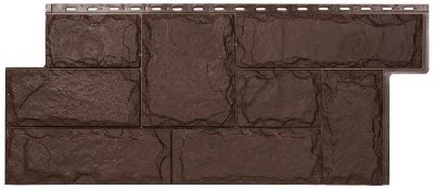 Фасадная панель T-Сайдинг-МАРСЕЛЬ ЭКО-1 Браун