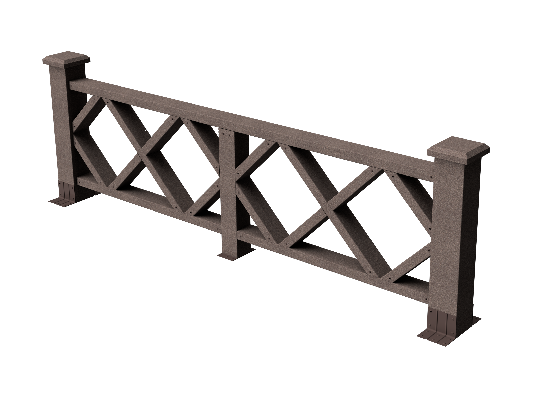 Ограждения декоративное ДПК GRINDERDECO Миллениум венге купить в Пустошке