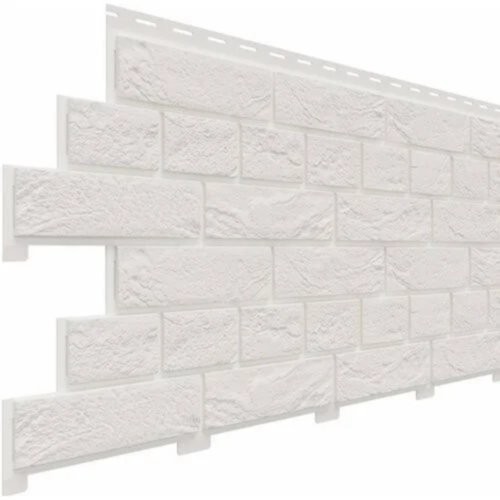 Фасадная панель Доломит Кирпич Славянка Белоснежный купить в Пустошке