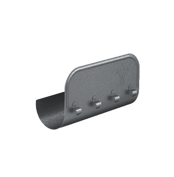 Водосток Aquasistem, Система 125/90 - Ограничитель перелива прямой RR 23 Маренго matt купить в Пустошке