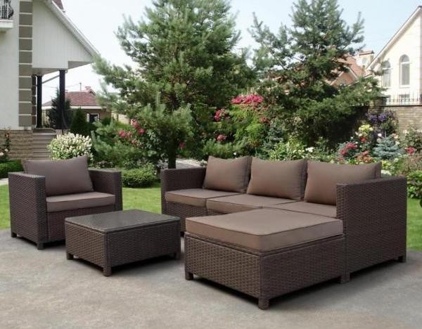 Комплект мебели AFINA плетеной из иск. ротанга YR821A Brown/Beige купить в Пустошке