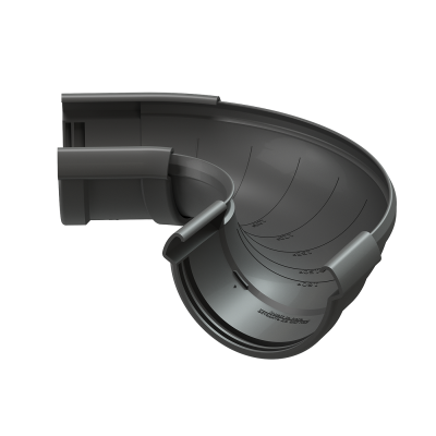 Угол регулируемый Docke Lux ПВХ - Графит
