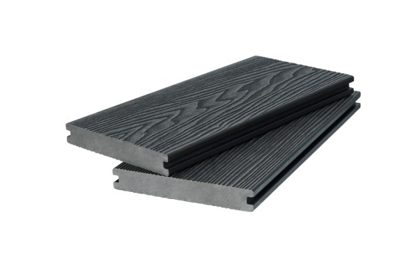 Доска террасная 3D фактура дерева POLIVAN GROUP двухсторонняя полнотелая SINGARAJA чёрный купить в Пустошке