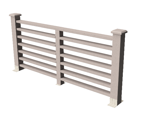 Ограждения декоративное ДПК GRINDERDECO Марсело выбеленый дуб купить в Пустошке