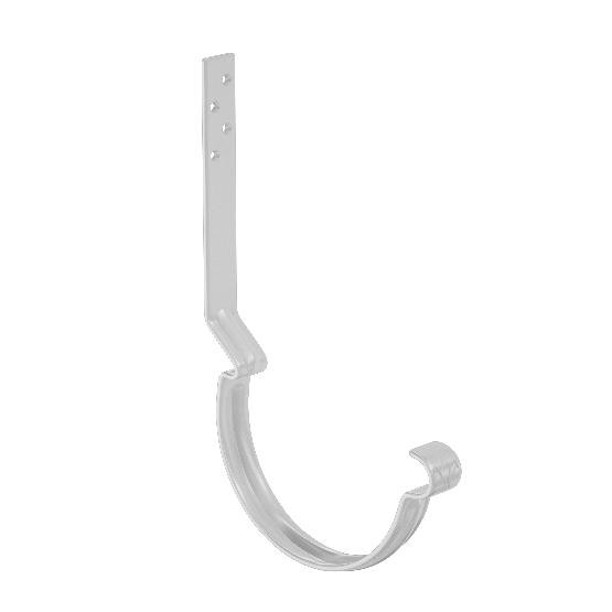 Водосток Aquasistem, система 125x90 - Крюк крепления желоба длинный RR 20 Мраморно-белый купить в Пустошке