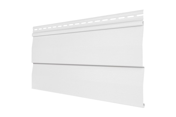 Виниловый сайдинг Tecos - корабельный брус, белый купить в Пустошке