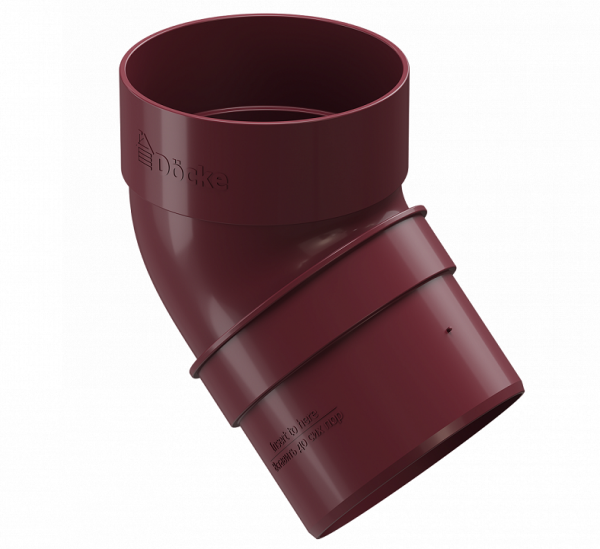 Колено 45˚ПВХ Docke STANDART красный купить в Пустошке