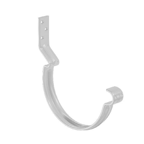 Водосток Aquasistem, система 125x90 - Крюк крепления желоба короткий RR 20 Мраморно-белый купить в Пустошке