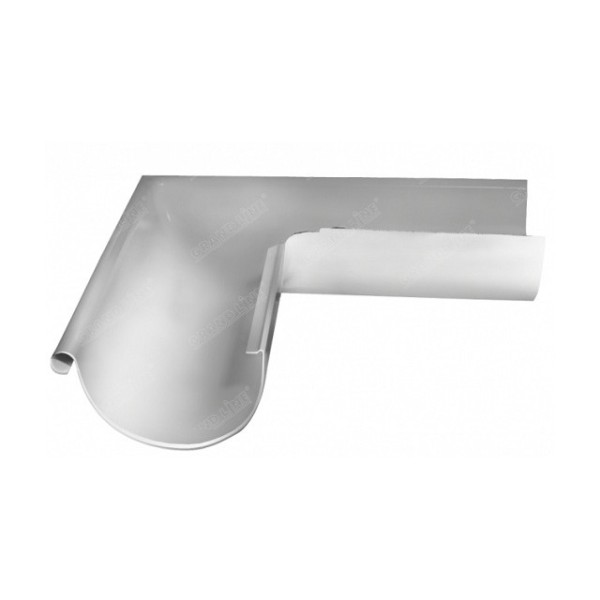 Водосток Grand Line 150x100 – Угол наружный 90° RAL 9003 купить в Пустошке