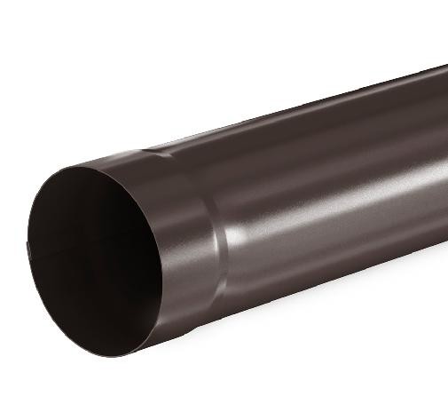 Водосток Aquasistem, система 125x90 - Труба водосточная 3.00м RR 32 Тёмно Коричневый купить в Пустошке