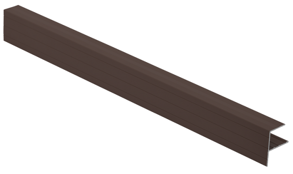 F-профиль Grinder закрывающий коричневый купить в Пустошке