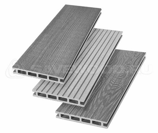 Террасная доска из ДПК SW Carpinus (R) — двухсторонняя пепельный купить в Пустошке