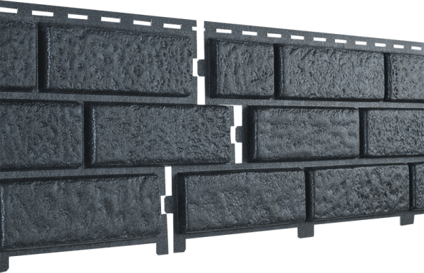 Фасадная панель Ю-Пласт Стоун Хаус Кирпич Графитовый купить в Пустошке