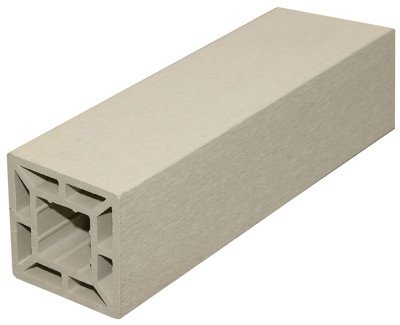 Столб промежуточный CM Railing Белое дерево