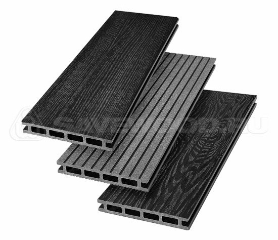 Террасная доска из ДПК SW Carpinus (R) — двухсторонняя черный купить в Пустошке