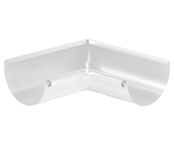 Водосток Aquasistem, система 125x90 - Угол желоба, внутренний 90° RR 20 Мраморно-белый купить в Пустошке