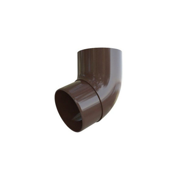 Водосток Альта-Профиль ПВХ – Колено 45 (коричневый) купить в Пустошке