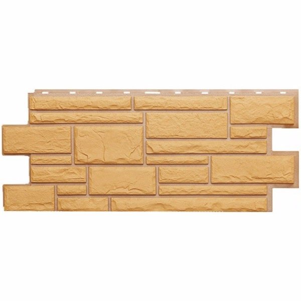 Фасадная панель Техоснастка, Камень Дикий, Бежевый купить в Пустошке