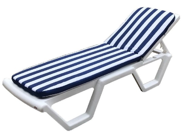 Матрас для шезлонга TWEET Синие белые полоски купить в Пустошке