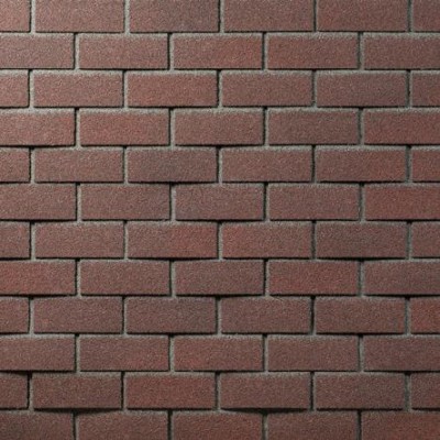 Фасадная плитка битумная, Технониколь HAUBERK кирпич Обожжённый