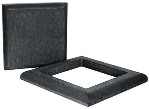 Комплект крышка и юбка ДПК для столба Polivan SINGARAJA черный купить в Пустошке