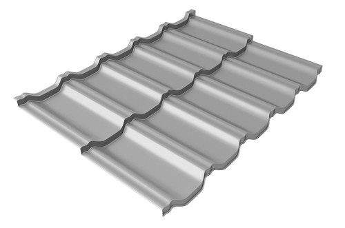 Металлочерепица модульная Квинта Uno Grand Line c 3D резом 0,5 Satin RAL 7004 сигнальный серый купить в Пустошке