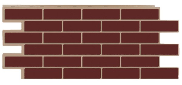 Фасадная панель T-Сайдинг - Кирпич Модерн Коричневый купить в Пустошке