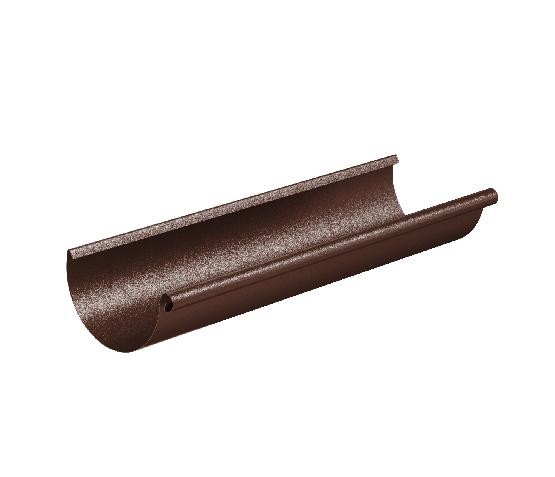 Водосток Aquasistem, Система 125x90 - Желоб водосточный 3 метра RAL 8017 Коричневый matt купить в Пустошке