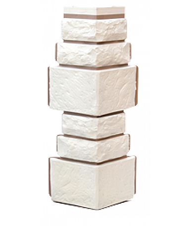 Угол T-Сайдинг-Дикий Камень Белый купить в Пустошке